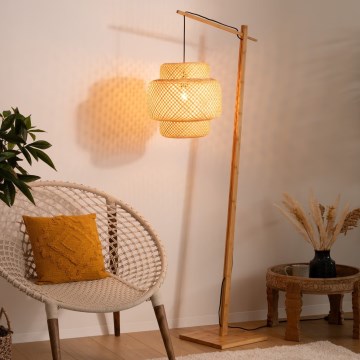 Atmosphera - Lampada con piedistallo LIBY 1xE27/40W/230V bambù