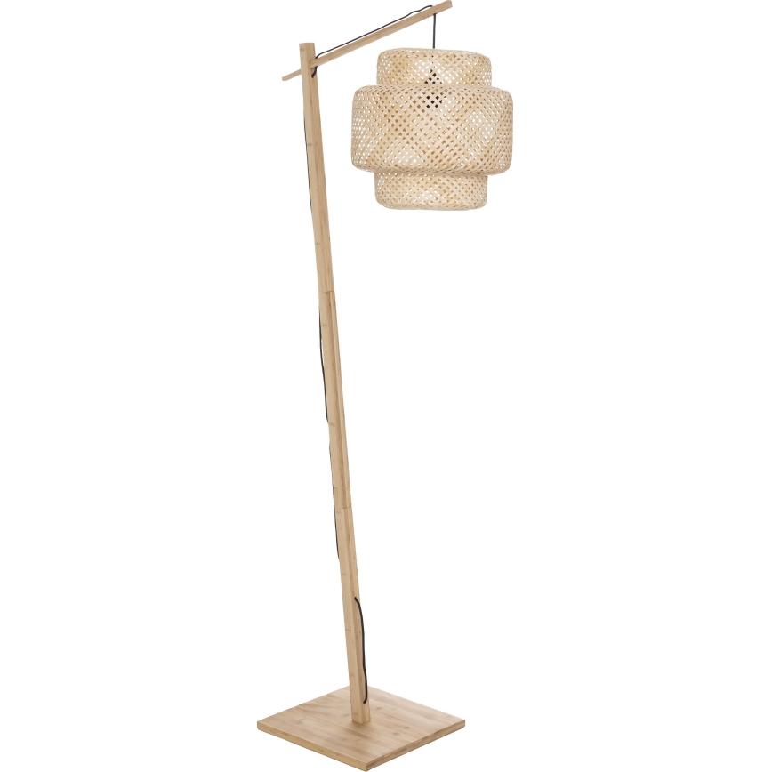 Atmosphera - Lampada con piedistallo LIBY 1xE27/40W/230V bambù