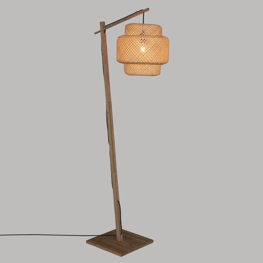Atmosphera - Lampada con piedistallo LIBY 1xE27/40W/230V bambù