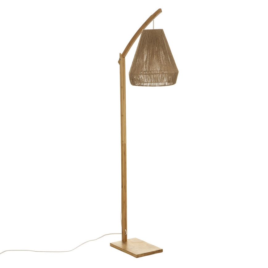 Atmosphera - Lampada con piedistallo PALM 1xE27/60W/230V bambù/canapa