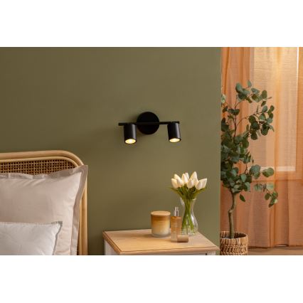 Atmosphera - Lampada da incasso VICO 2xGU10/25W/230V nera