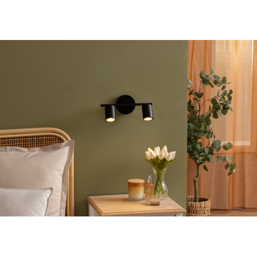 Atmosphera - Lampada da incasso VICO 2xGU10/25W/230V nera
