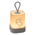 Atmosphera - Lampada da notte ricaricabile LED con sensore touch per bambini RABBIT LED/3,7V 1200 mAh grigia