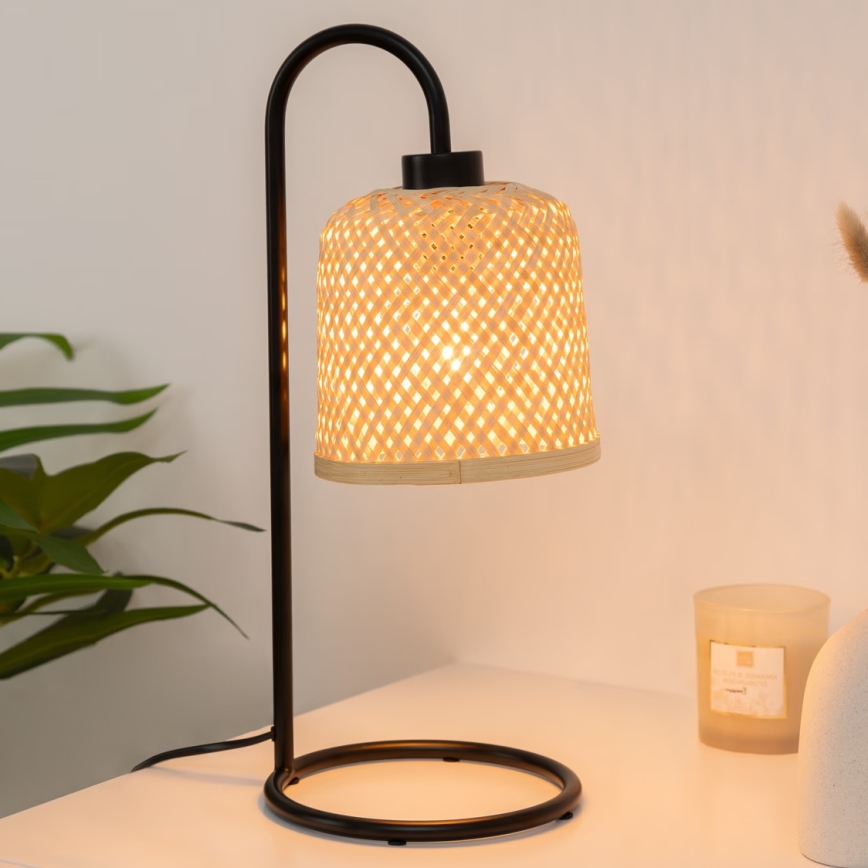 Atmosphera - Lampada da tavolo ALI 1xE27/25W/230V bambù