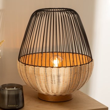Atmosphera - Lampada da tavolo ANEA 1xE27/40W/230V rattan