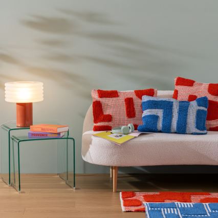 Atmosphera - Lampada da tavolo ASTI 1xE27/60W/230V colore mattone