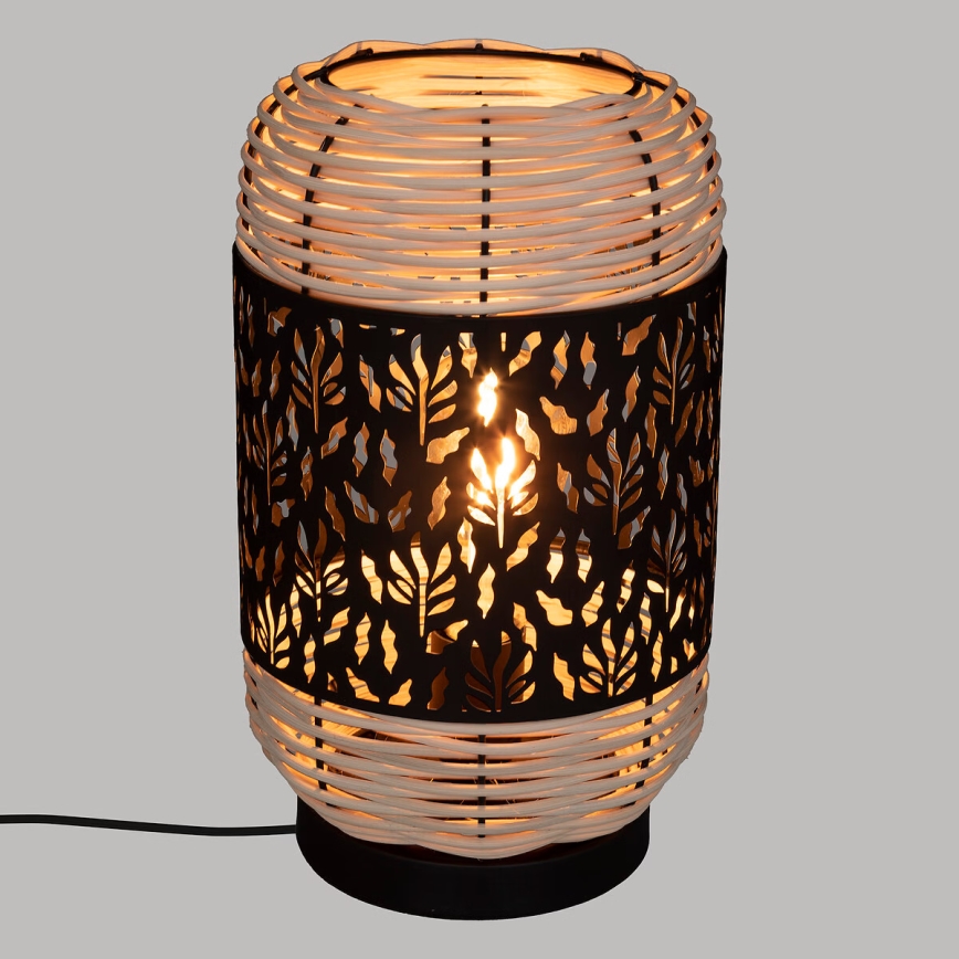 Atmosphera - Lampada da tavolo CALY 1xE27/40W/230V rattan