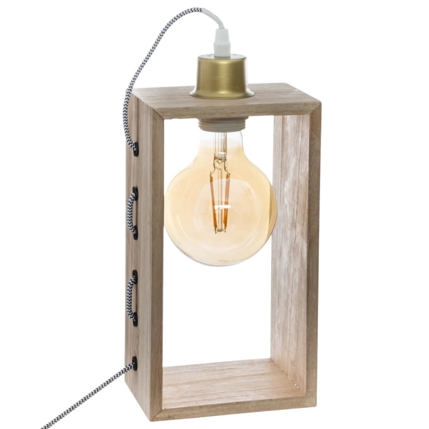 Atmosphera - Lampada da tavolo IWATA 1xE27/25W/230V paulownia