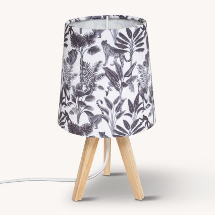 Atmosphera - Lampada da tavolo JUNGLE 1xE14/25W/230V in pino