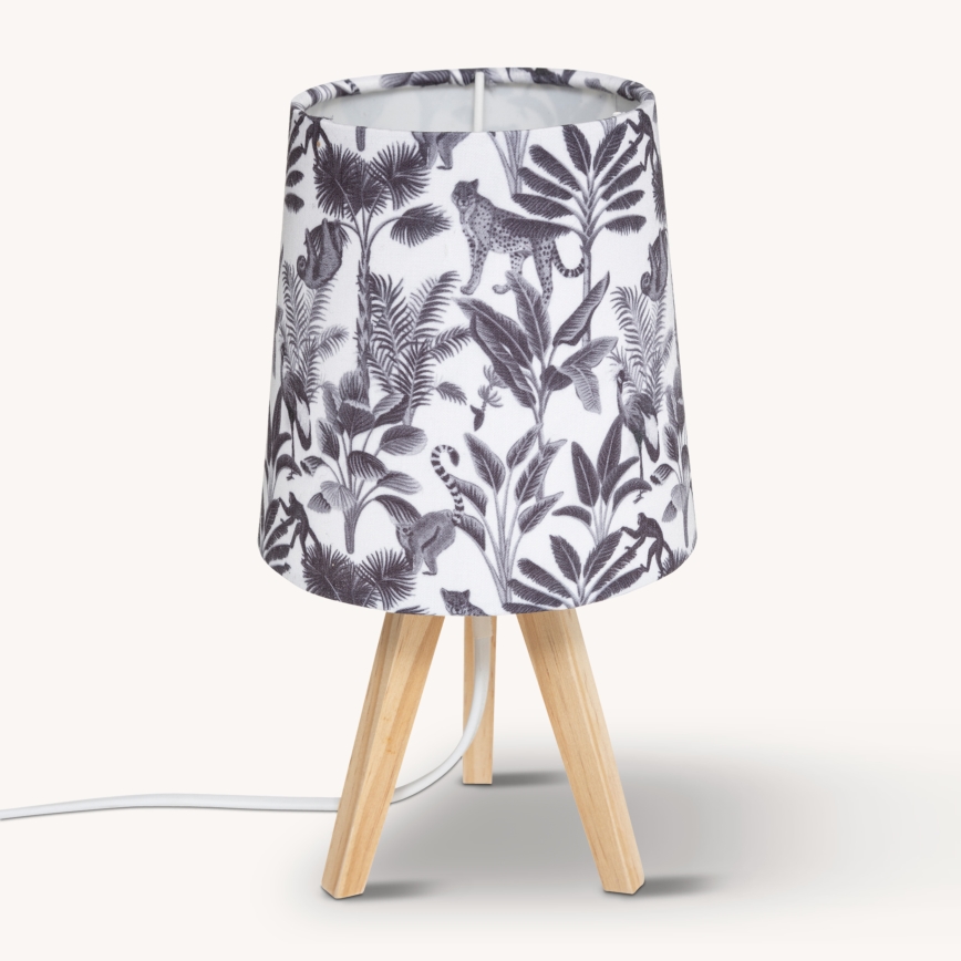Atmosphera - Lampada da tavolo JUNGLE 1xE14/25W/230V in pino