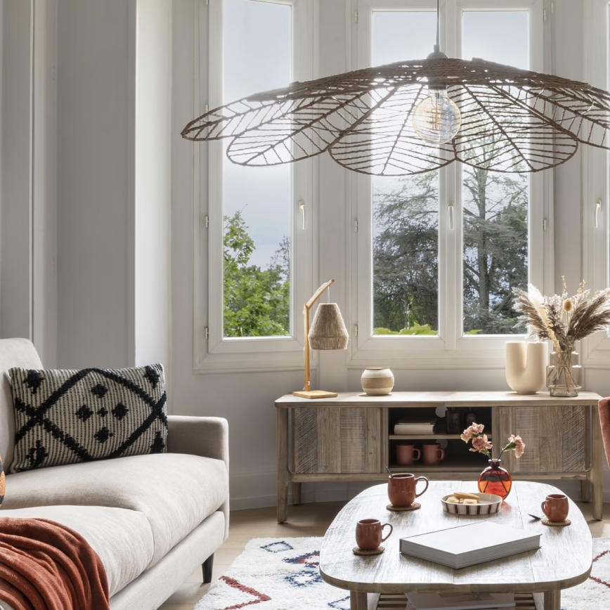 Atmosphera - Lampada da tavolo KARLA 1xE27/40W/230V bambù