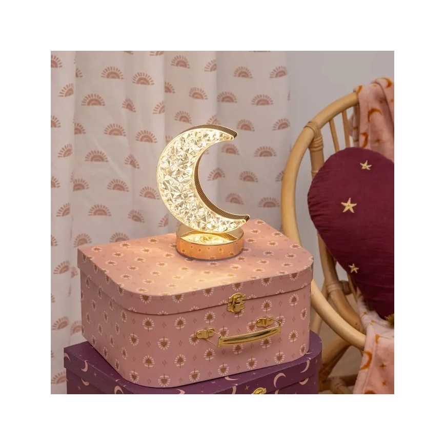 Atmosphera - Lampada da tavolo LED per bambini BELLA LED/3xAA