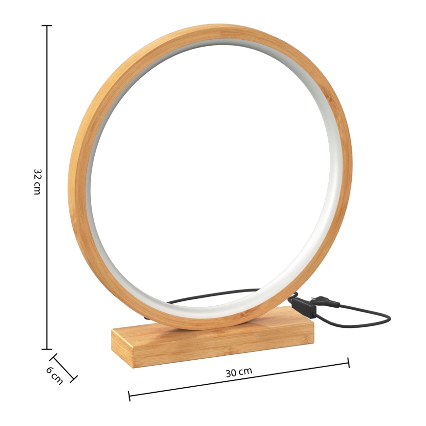 Atmosphera - Lampada da tavolo LED STELA LED/2,7W/230V bambù