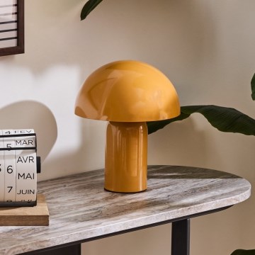 Atmosphera - Lampada da tavolo LITO 1xE27/25W/230V arancione