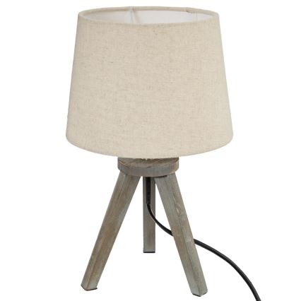 Atmosphera - Lampada da tavolo MINI 1xE14/25W/230V pino/beige