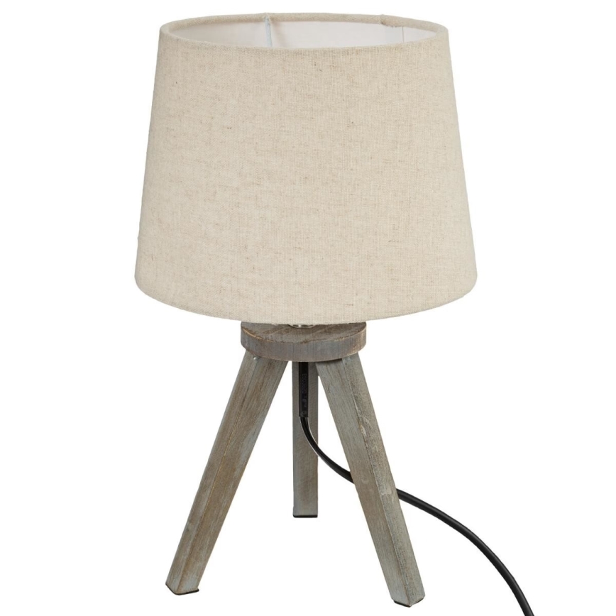 Atmosphera - Lampada da tavolo MINI 1xE14/25W/230V pino/beige