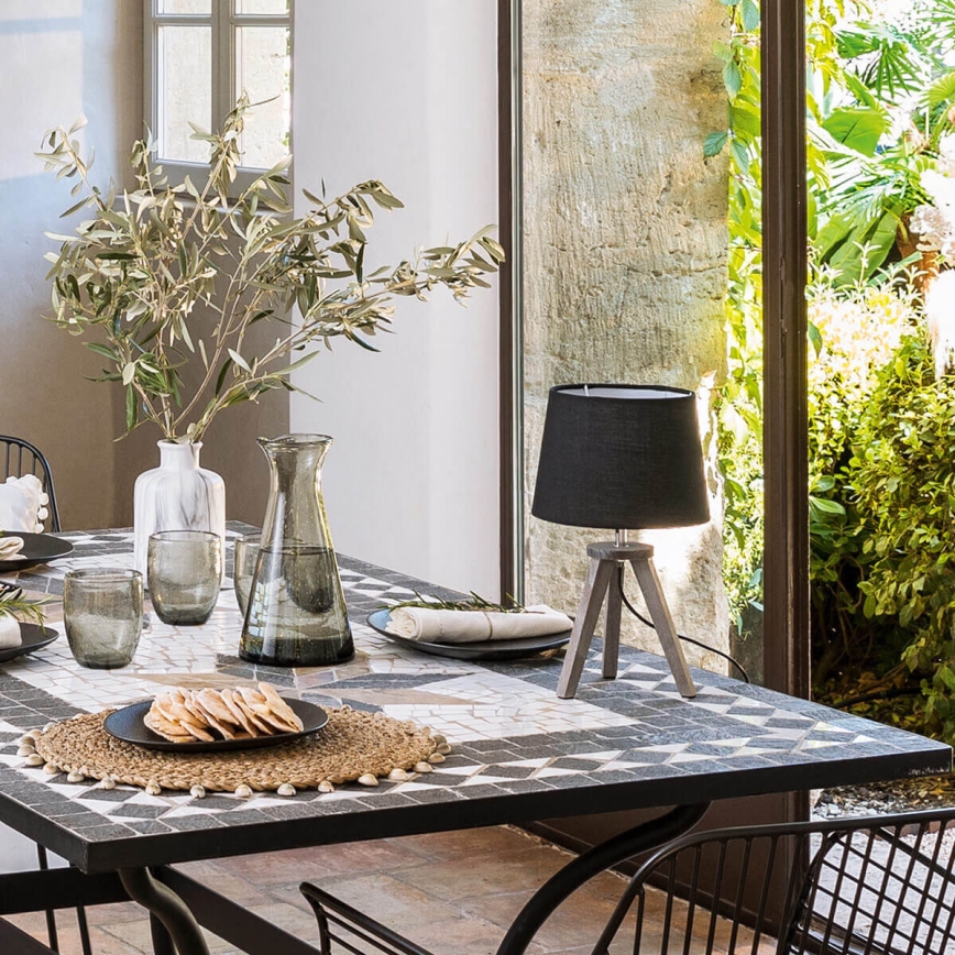 Atmosphera - Lampada da tavolo MINI 1xE14/25W/230V pino/grigio