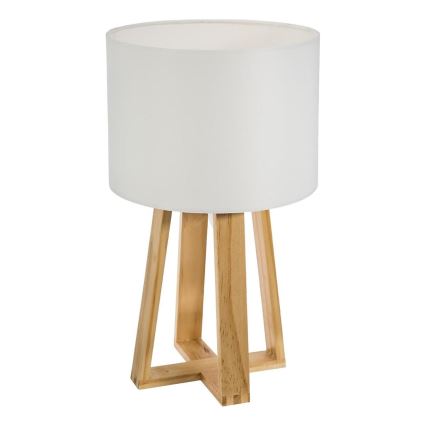 Atmosphera - Lampada da tavolo MOLU 1xE27/25W/230V pino/bianco