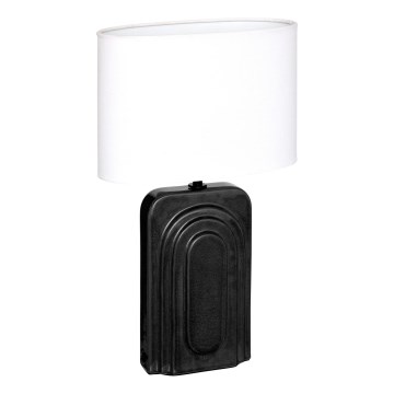 Atmosphera - Lampada da tavolo MONIA 1xE14/60W/230V nero/bianco