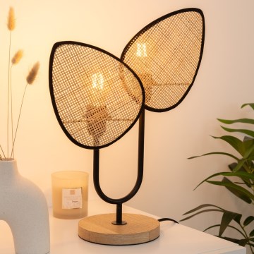 Atmosphera - Lampada da tavolo OLME 1xE27/40W/230V rattan