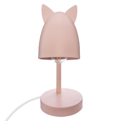 Atmosphera - Lampada da tavolo per bambini OREILLES 1xE14/40W/230V rosa