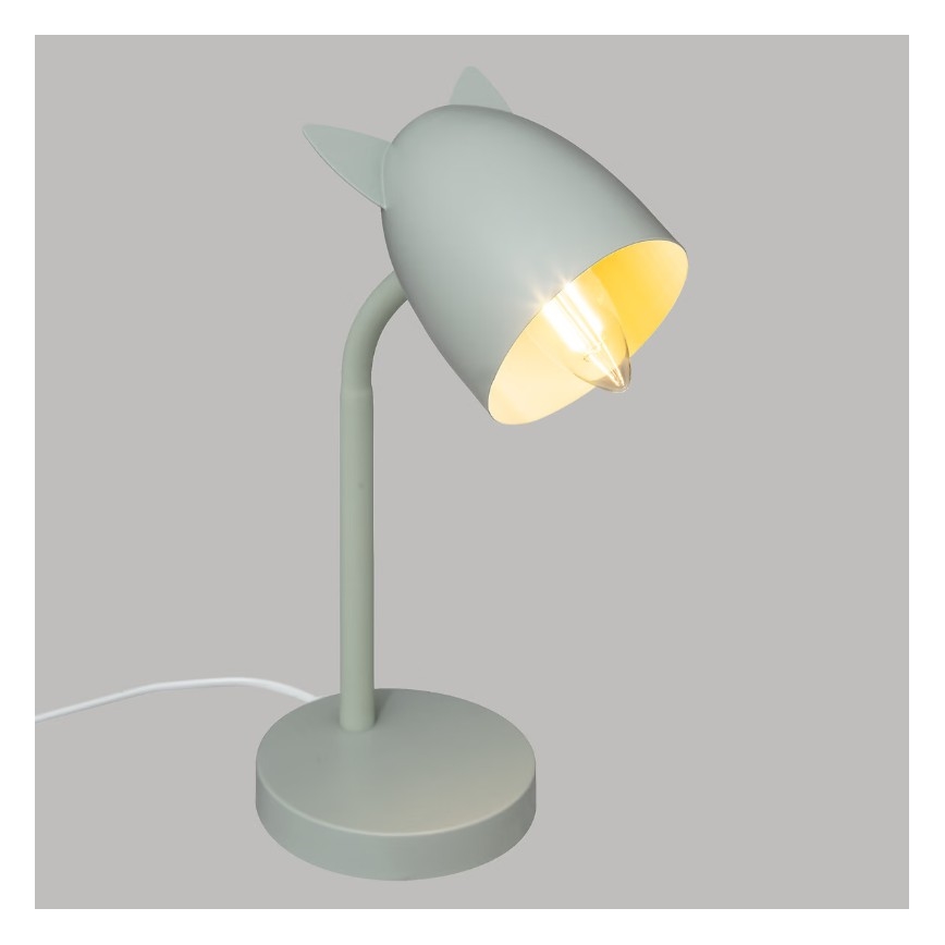 Atmosphera - Lampada da tavolo per bambini OREILLES 1xE14/40W/230V verde menta