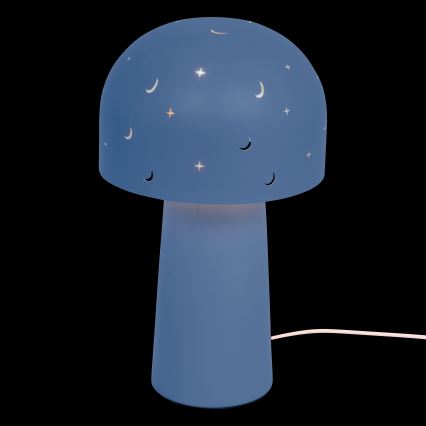 Atmosphera - Lampada da tavolo per bambini STARRY MUSHROOM 1xE14/25W/230V blu