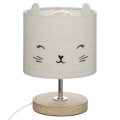 Atmosphera - Lampada da tavolo per bambini TOXEY 1xE14/25W/230V a forma di gatto