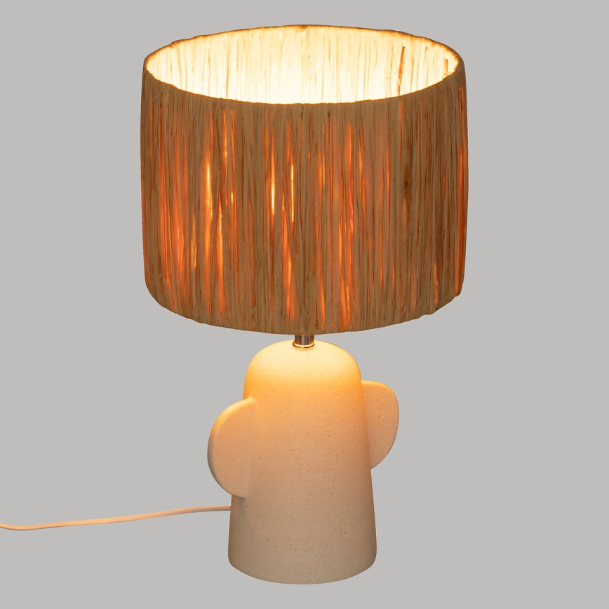Atmosphera - Lampada da tavolo RAIA 1xE27/40W/230V bastone di rafia