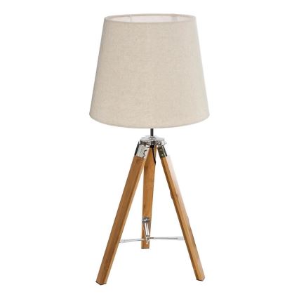 Atmosphera - Lampada da tavolo RUNO 1xE27/25W/230V bambù/color crema