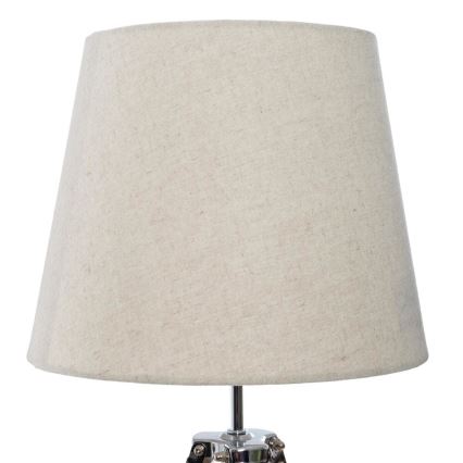 Atmosphera - Lampada da tavolo RUNO 1xE27/25W/230V bambù/color crema