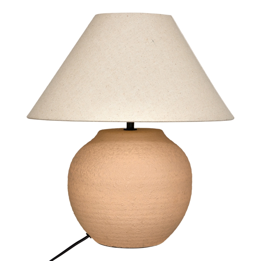 Atmosphera - Lampada da tavolo SEIYA 1xE27/60W/230V marrone/beige