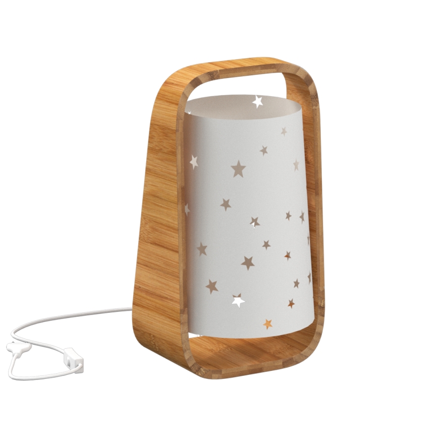 Atmosphera - Lampada da tavolo STARS 1xE14/40W/230V in bambù