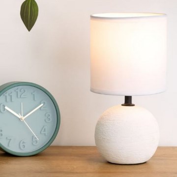 Atmosphera - Lampada da tavolo TIMÉO 1xE14/60W/230V bianco