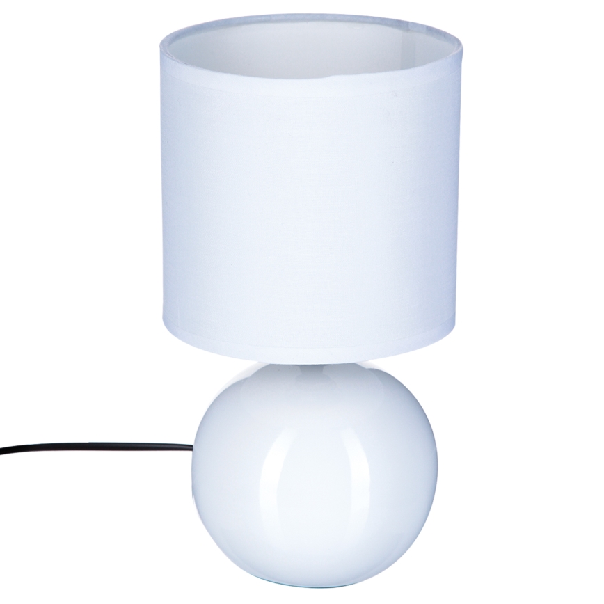 Atmosphera - Lampada da tavolo TIMÉO 1xE14/60W/230V bianco lucido