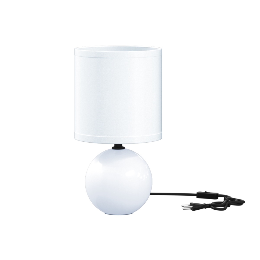 Atmosphera - Lampada da tavolo TIMÉO 1xE14/60W/230V bianco lucido