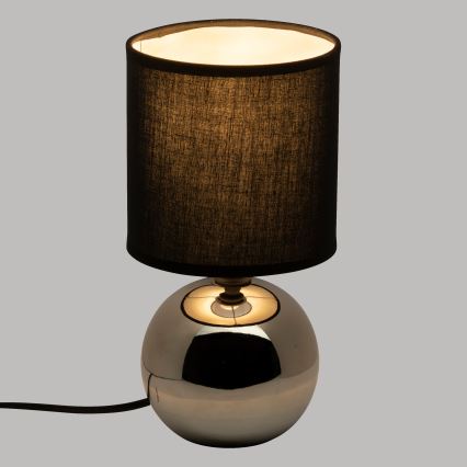 Atmosphera - Lampada da tavolo TIMÉO 1xE14/60W/230V cromo lucido/nero