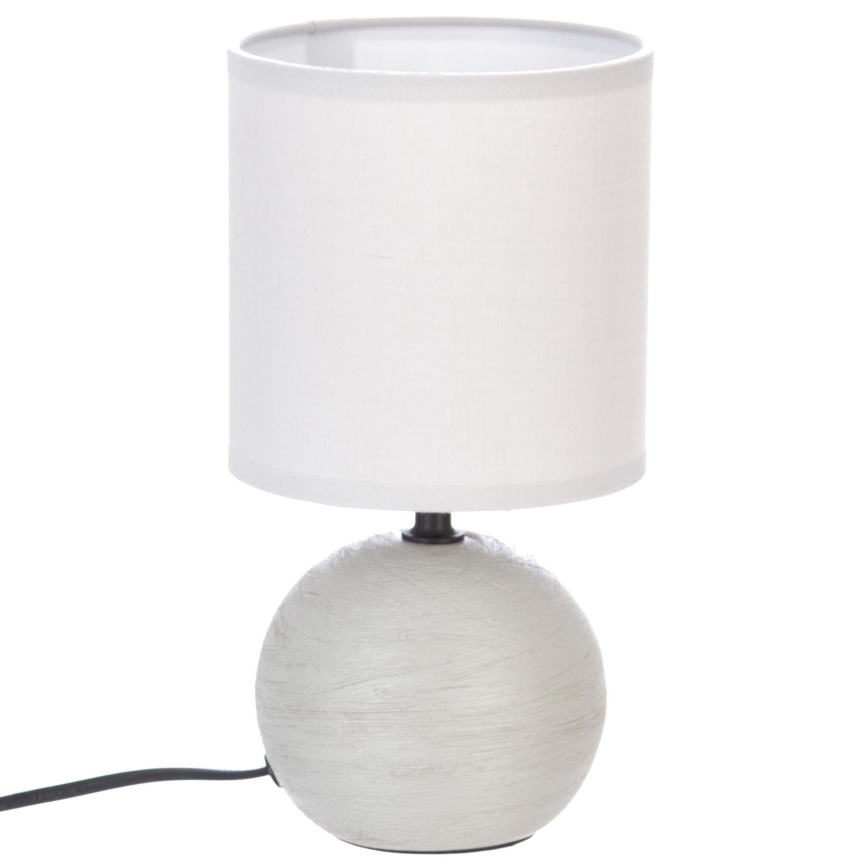 Atmosphera - Lampada da tavolo TIMÉO 1xE14/60W/230V grigio/bianco