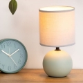 Atmosphera - Lampada da tavolo TIMÉO 1xE14/60W/230V grigio