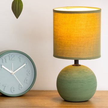 Atmosphera - Lampada da tavolo TIMÉO 1xE14/60W/230V khaki