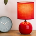 Atmosphera - Lampada da tavolo TIMÉO 1xE14/60W/230V rossa