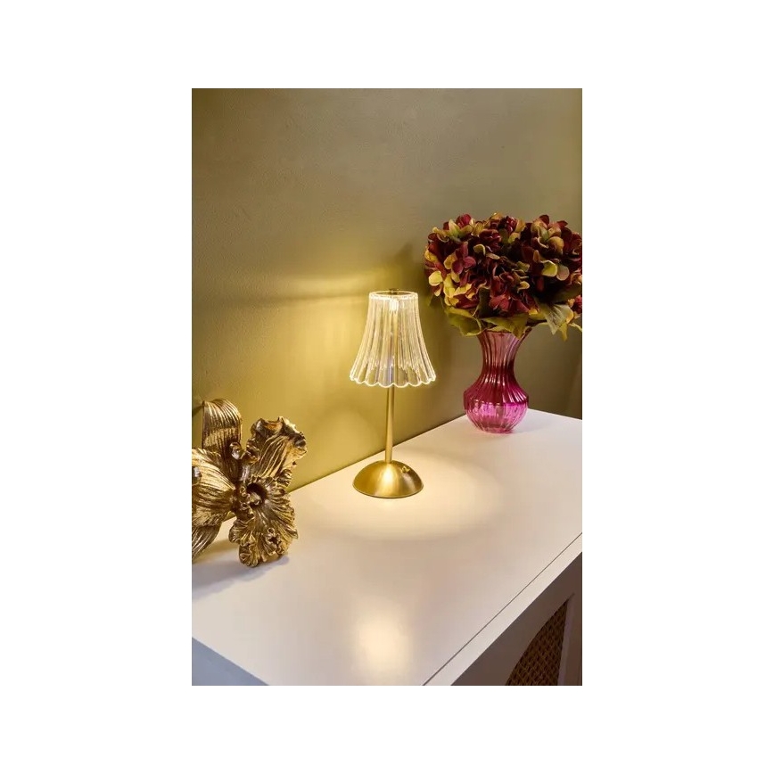 Atmosphera - Lampada da tavolo ricaricabile a LED dimmerabile con sensore touch ANETH LED/3,7V 1800 mAh