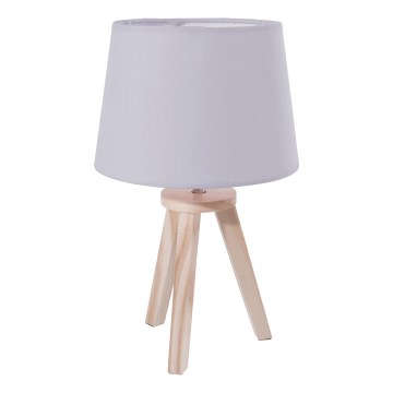 Atmosphera - Lampada da tavolo TRIPOD 1xE14/40W/230V pino/grigio