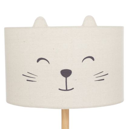 Atmosphera - Lampada da terra per bambini FÉLIX 1xE27/40W/230V gatto