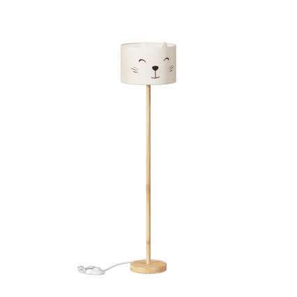 Atmosphera - Lampada da terra per bambini FÉLIX 1xE27/40W/230V gatto