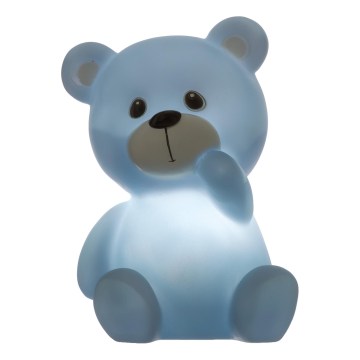 Atmosphera - Lampada notturna LED per bambini TEDDY LED/3xLR44 blu
