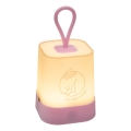 Atmosphera - Lampada notturna ricaricabile LED a sfioramento per bambini RABBIT LED/3,7V 1200 mAh rosa