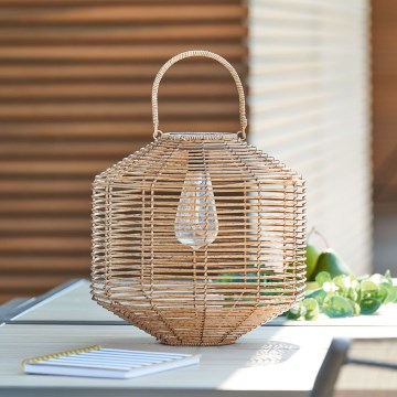 Atmosphera - Lampada solare LED CUBA LED/1,2V IP44 rattan