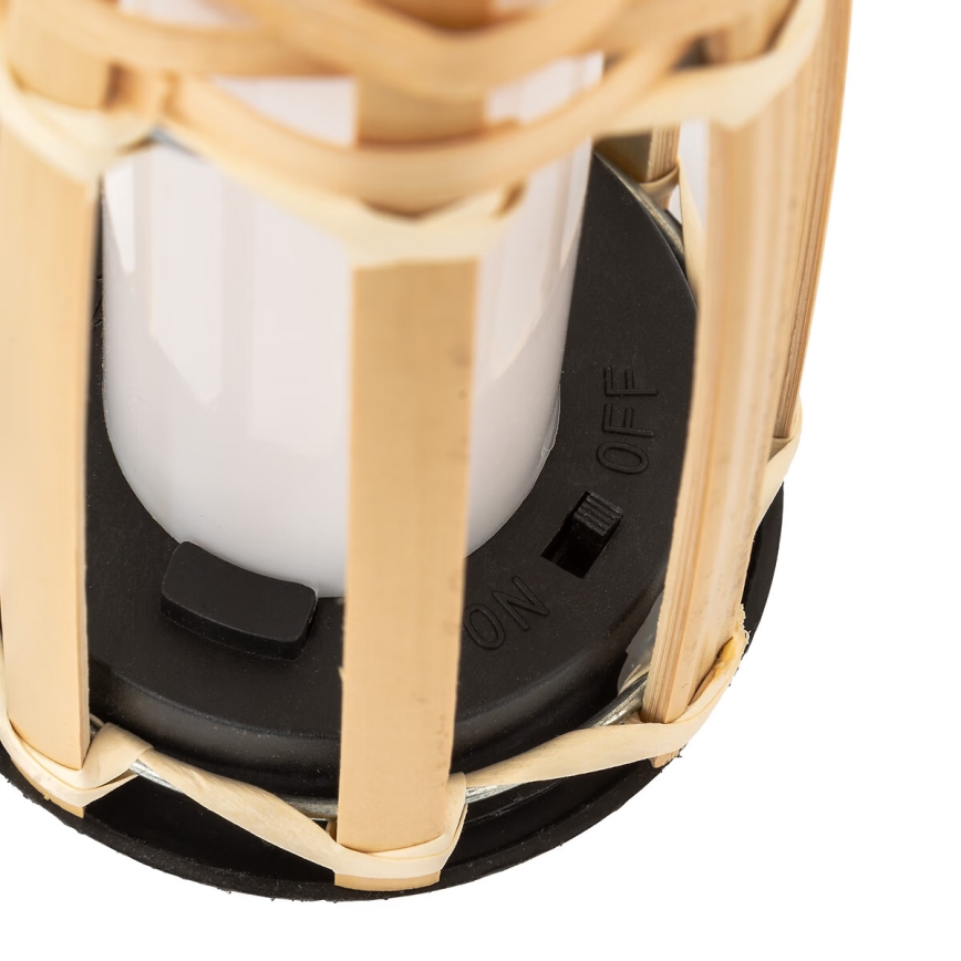 Atmosphera - Lampada solare LED MACEO LED/1,2V 300 mAh IP44 bambù