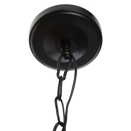 Atmosphera - Lampadario a sospensione con catena BASALT 1xE27/25W/230V nero